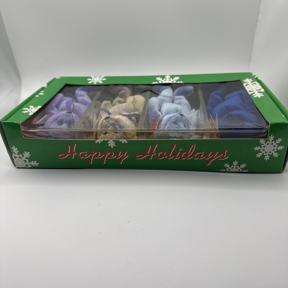 Ty Beanie Babies Clubby Set – Clubby I II III IV Boxed Edition – Holiday Bears - Picture 3 of 5